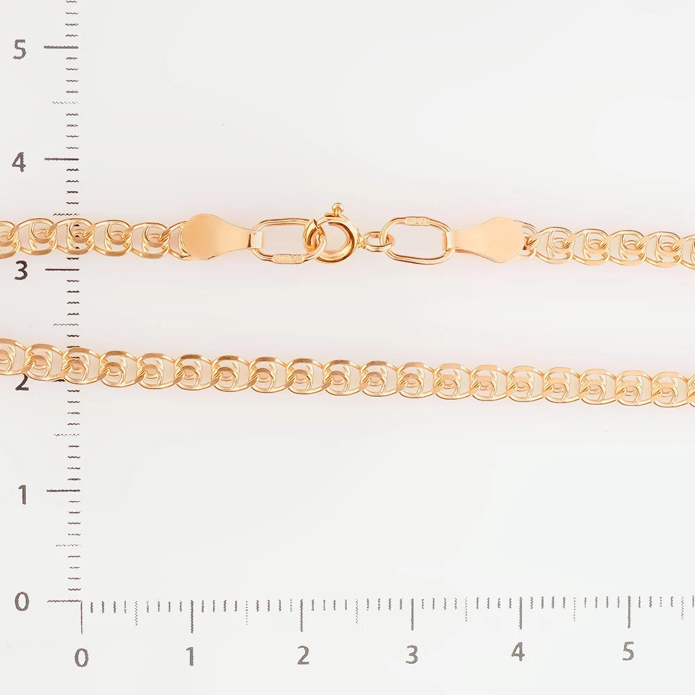 Браслет из красного золота 585 пробы