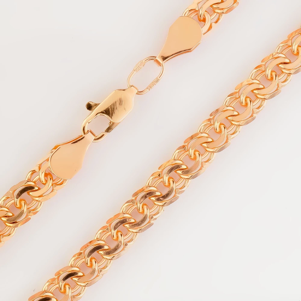 Браслет из красного золота 585 пробы