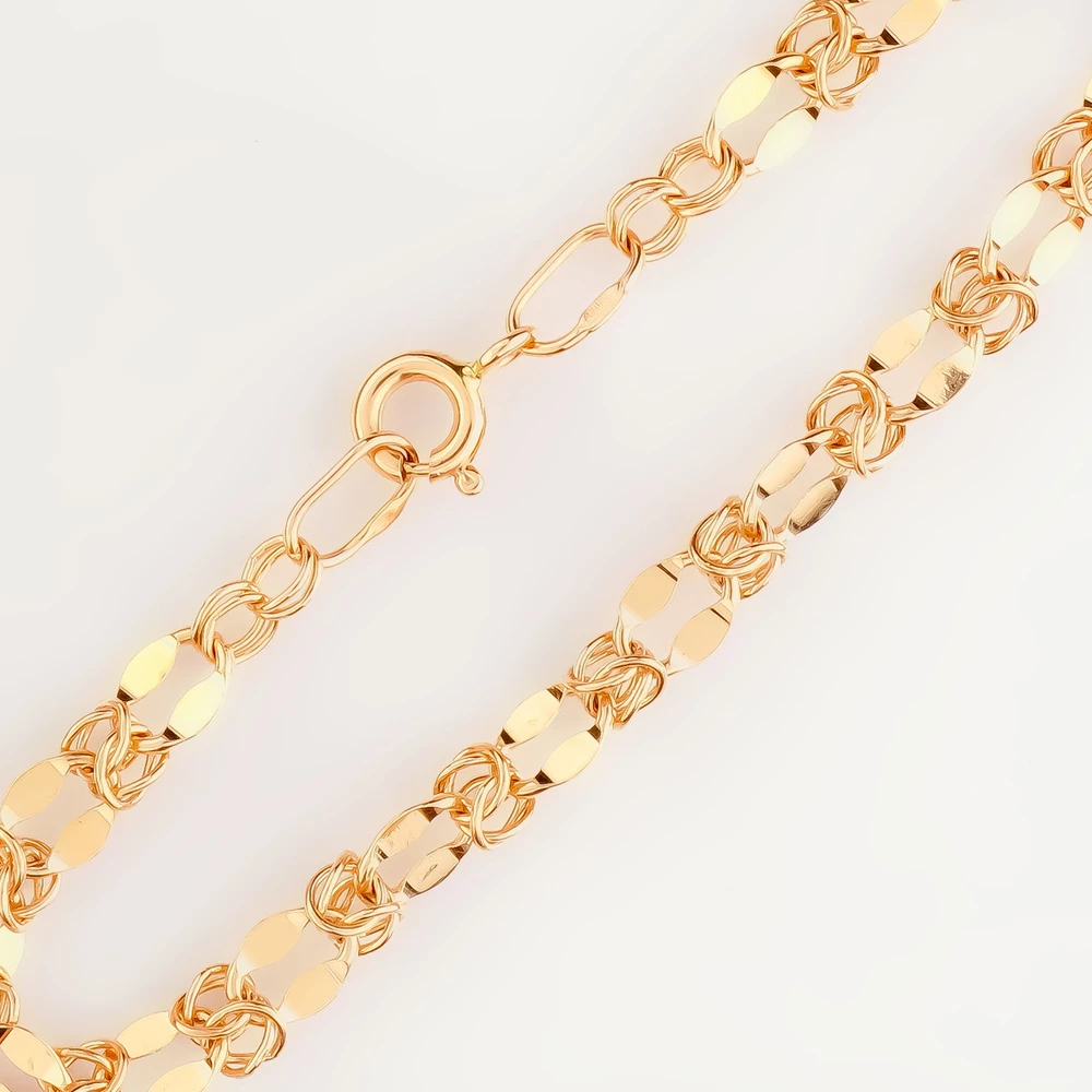 Браслет из красного золота 585 пробы