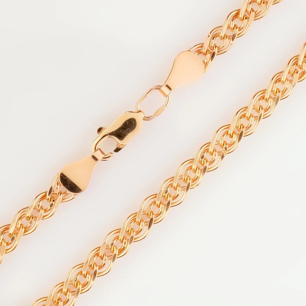 Браслет из красного золота 585 пробы