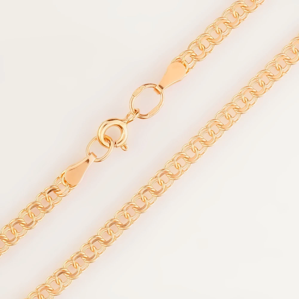 Браслет из красного золота 585 пробы