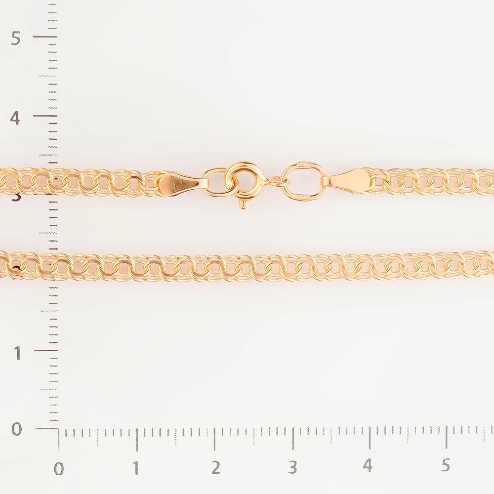 Браслет из красного золота 585 пробы