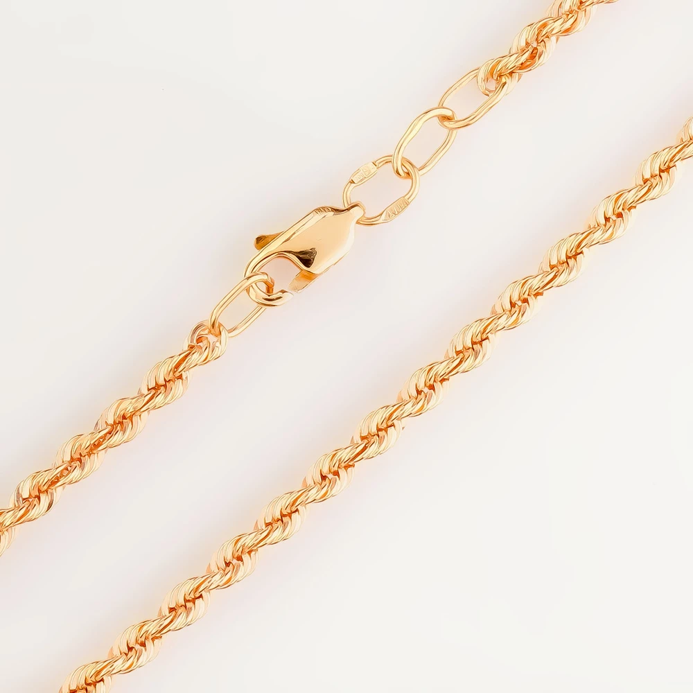 Браслет из красного золота 585 пробы