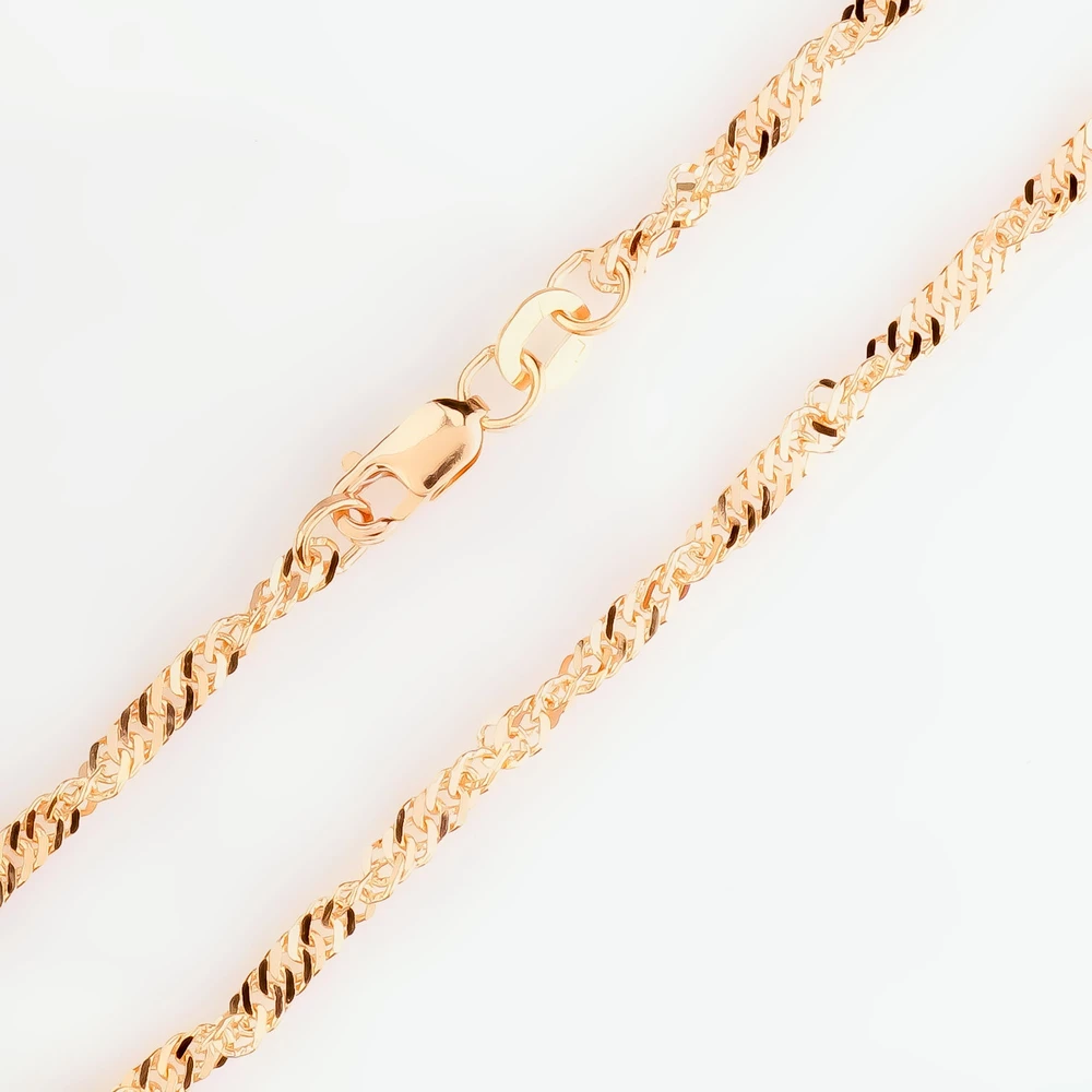 Браслет из красного золота 585 пробы