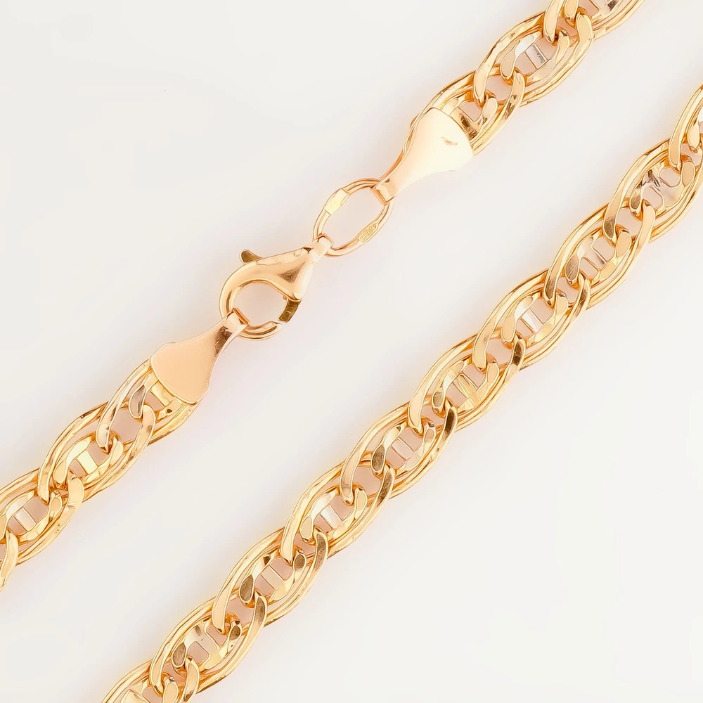 Браслет из красного золота 585 пробы