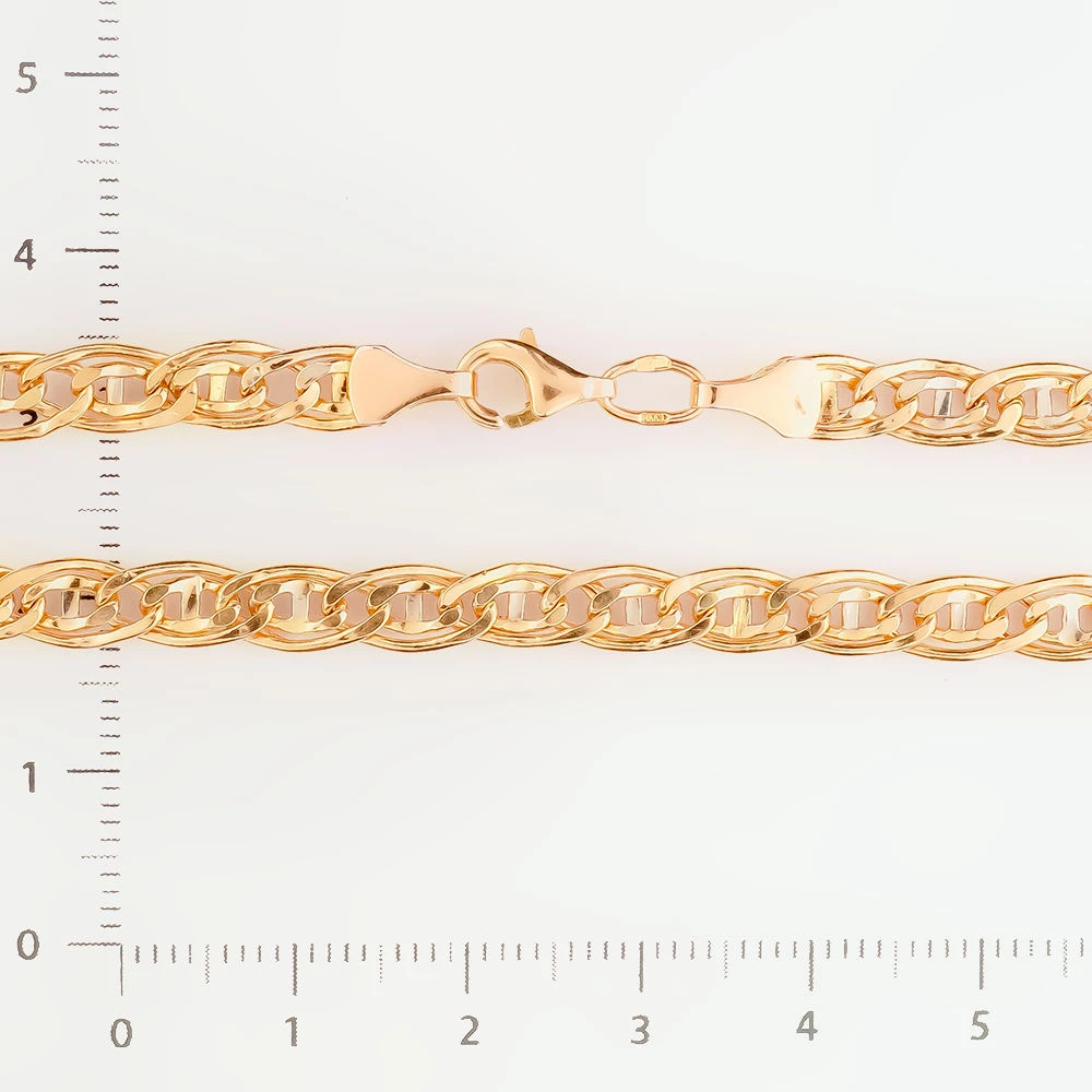 Браслет из красного золота 585 пробы