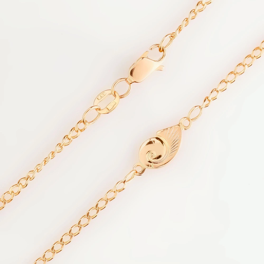 Браслет из красного золота 585 пробы