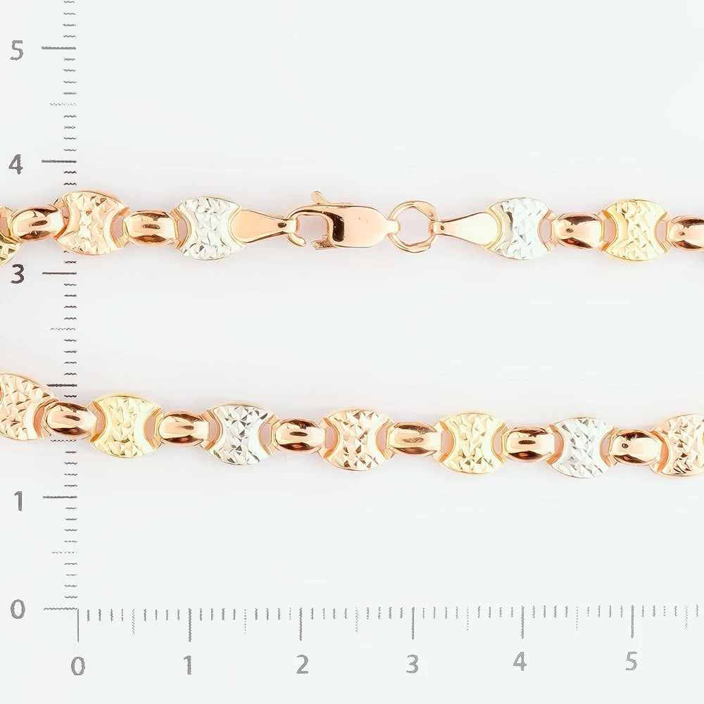 Браслет из красного золота 585 пробы