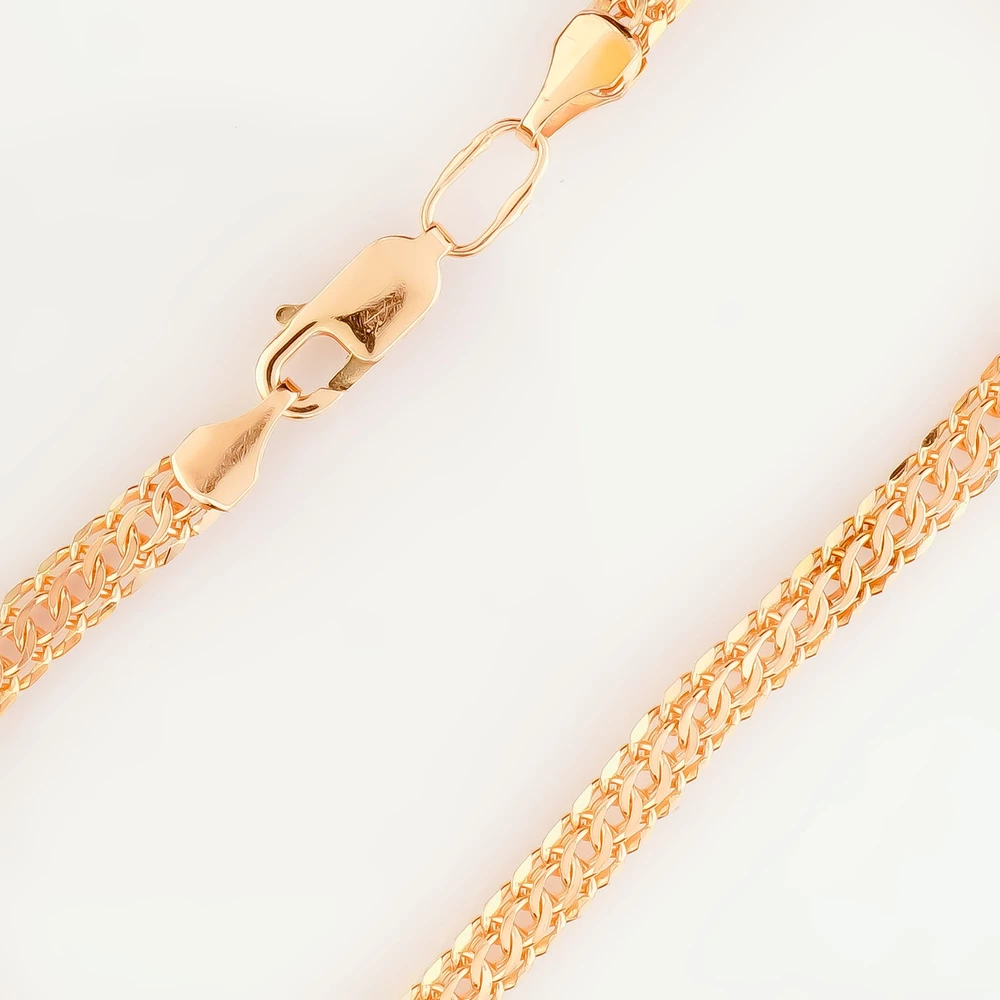 Браслет из красного золота 585 пробы