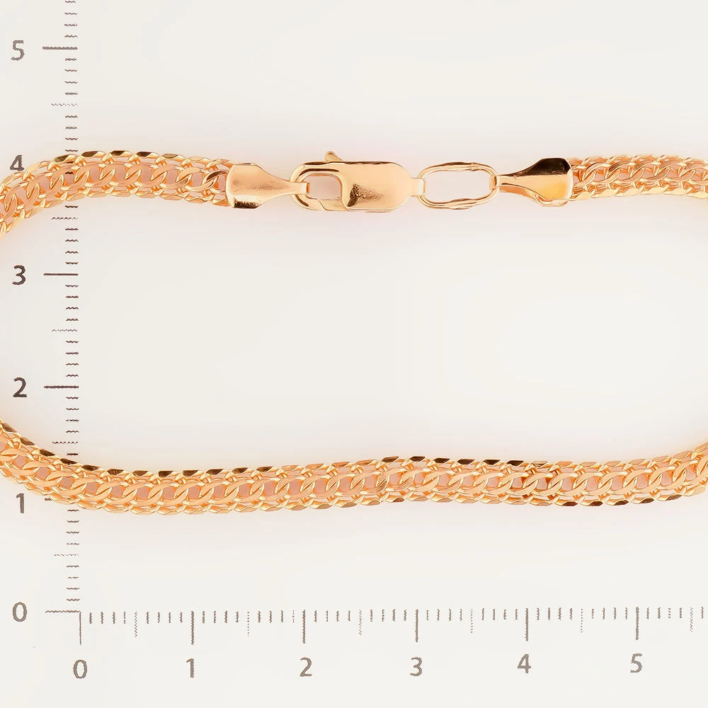 Браслет из красного золота 585 пробы