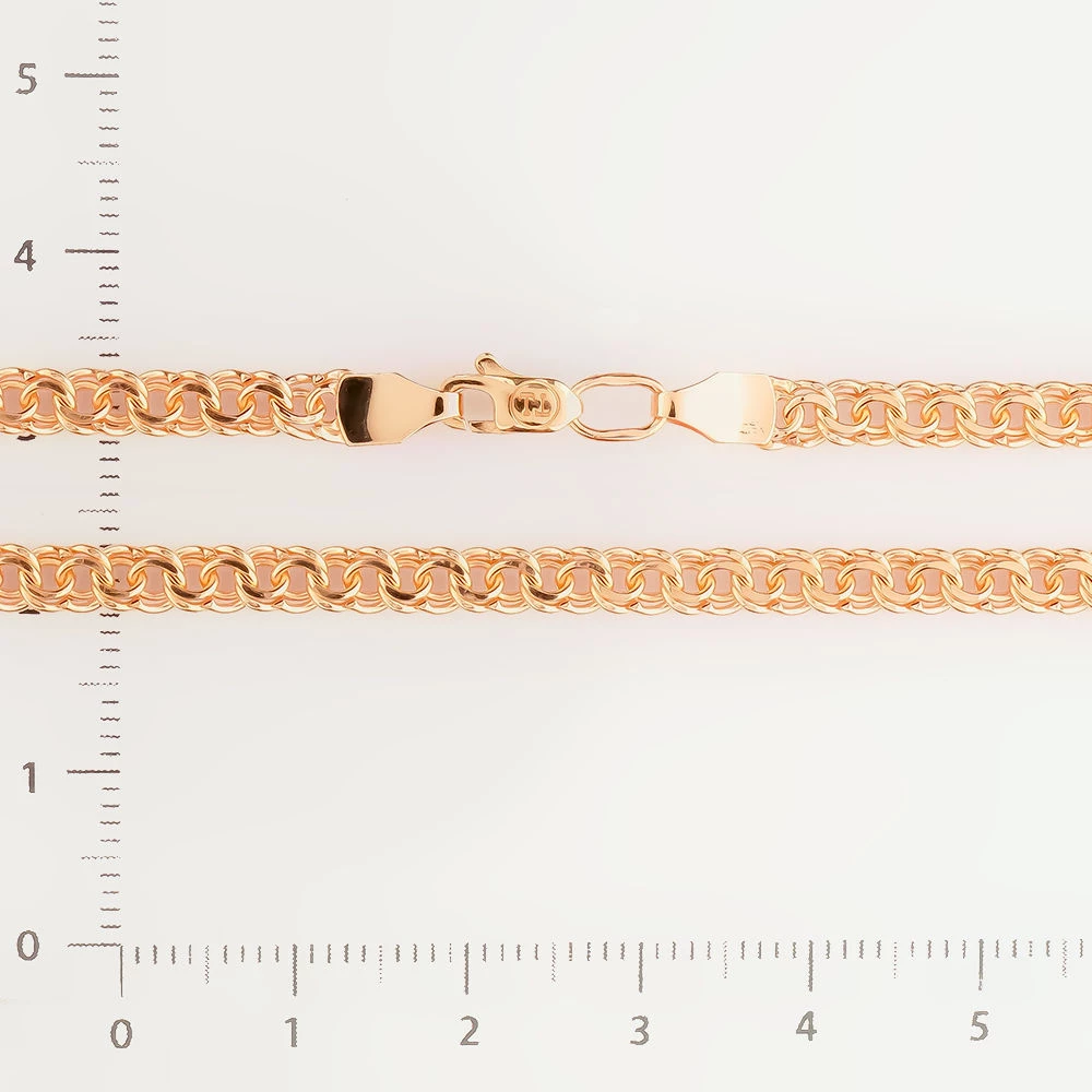 Браслет из красного золота 585 пробы