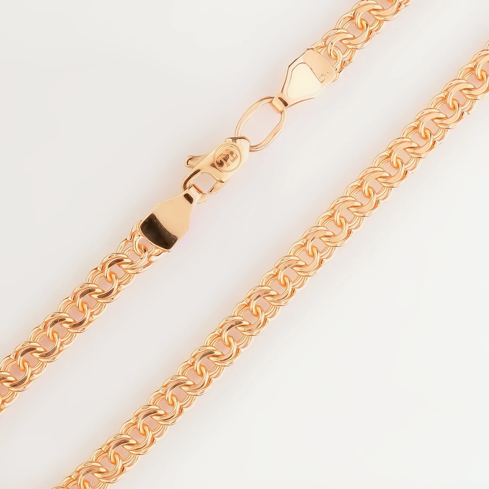 Браслет из красного золота 585 пробы