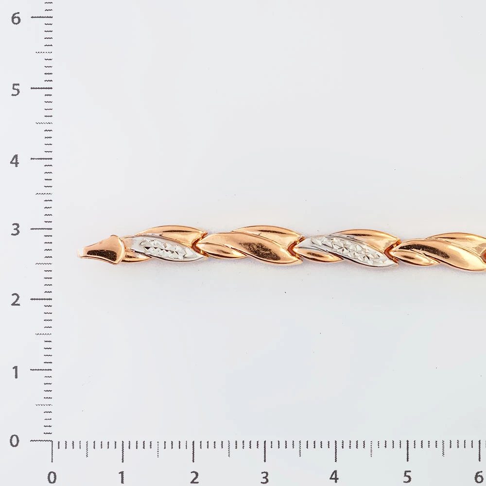 Браслет из красного золота 585 пробы