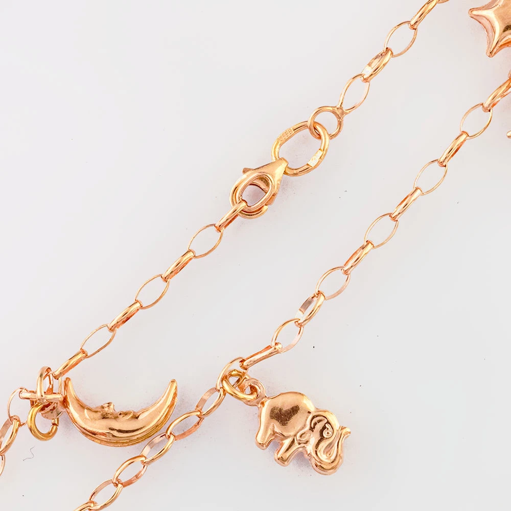 Браслет из красного золота 585 пробы