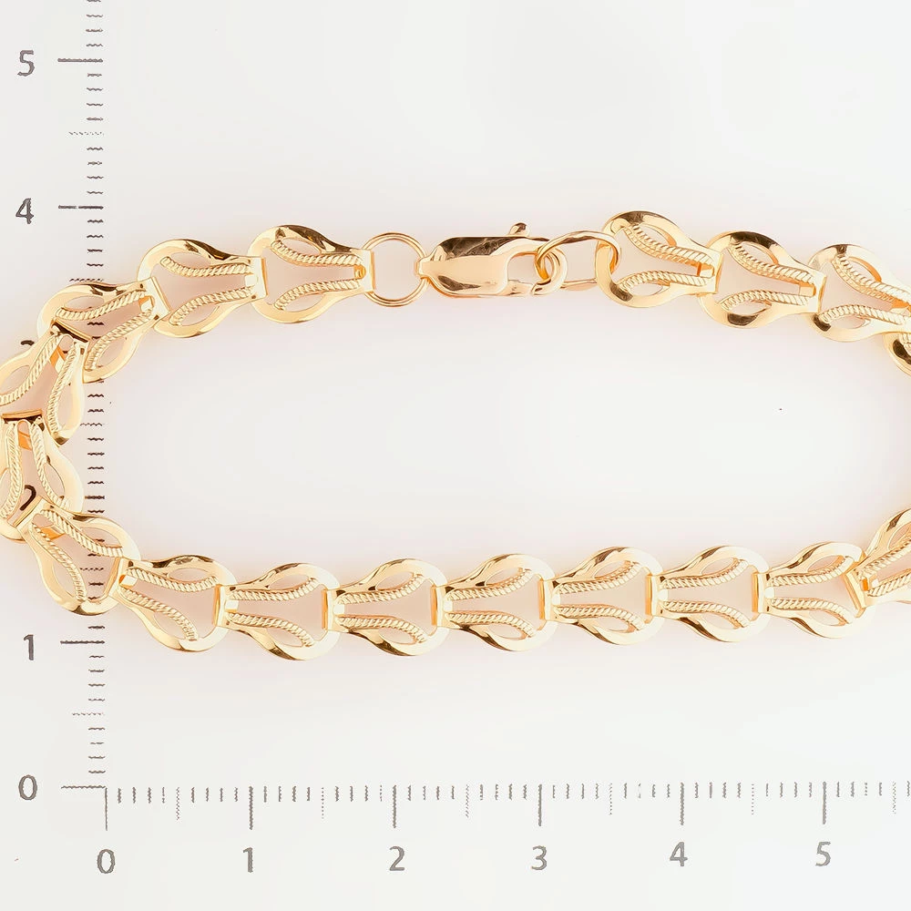 Браслет из красного золота 585 пробы