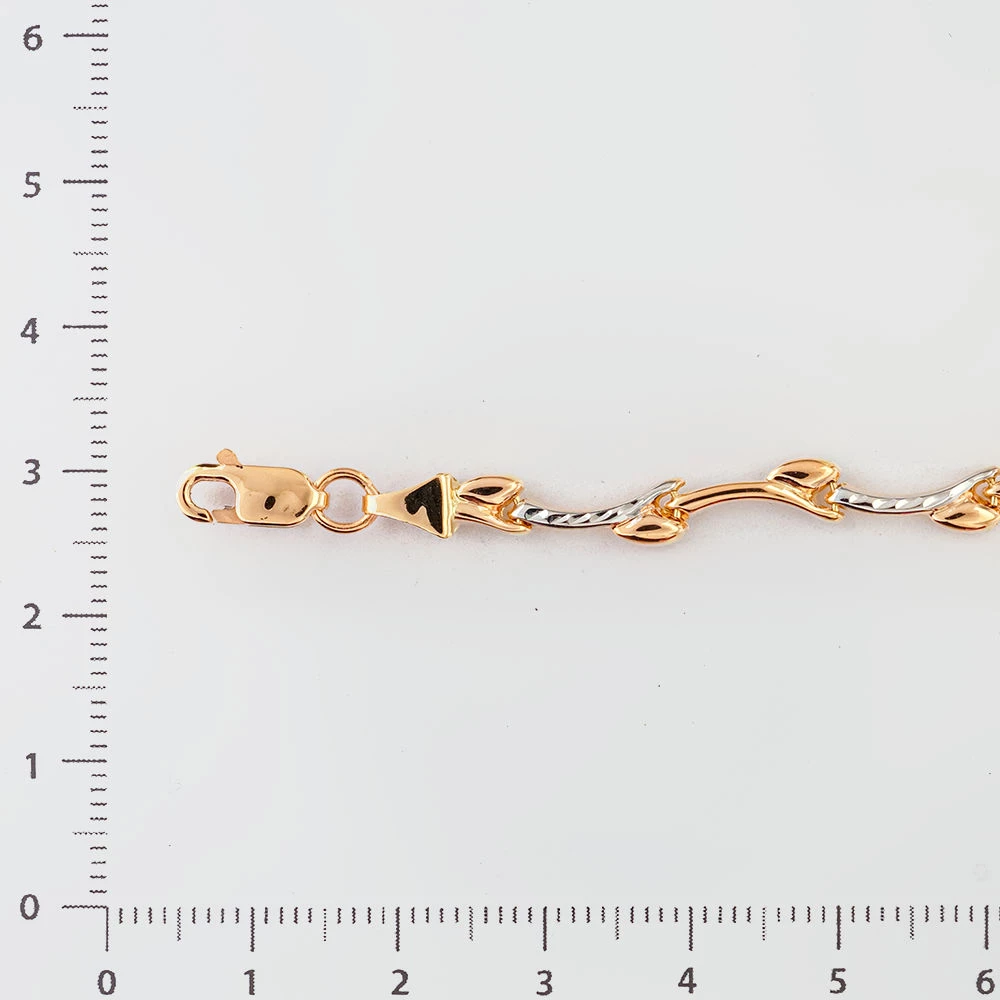 Браслет из красного золота 585 пробы