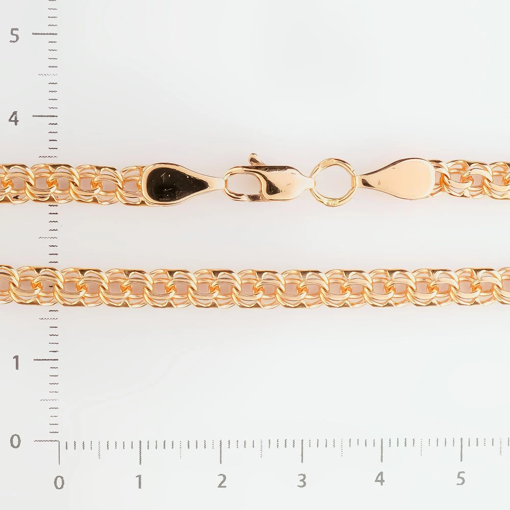 Браслет из красного золота 585 пробы