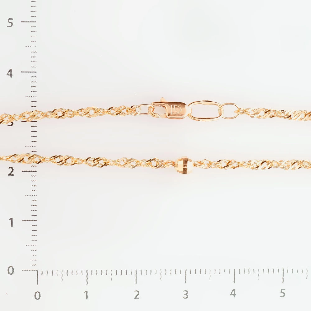 Браслет из красного золота 585 пробы