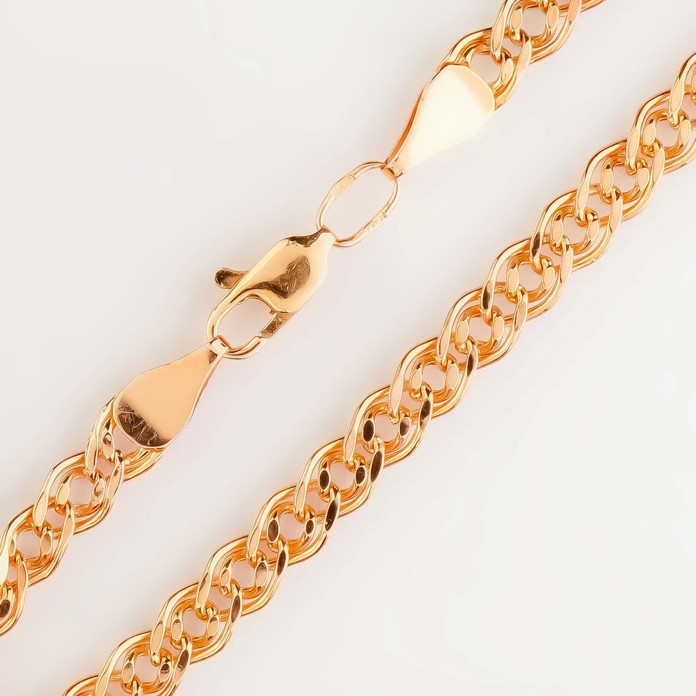 Браслет из красного золота 585 пробы