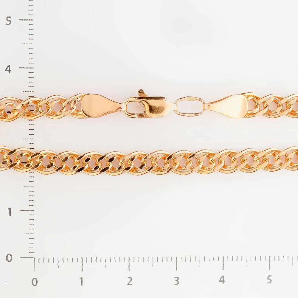 Браслет из красного золота 585 пробы