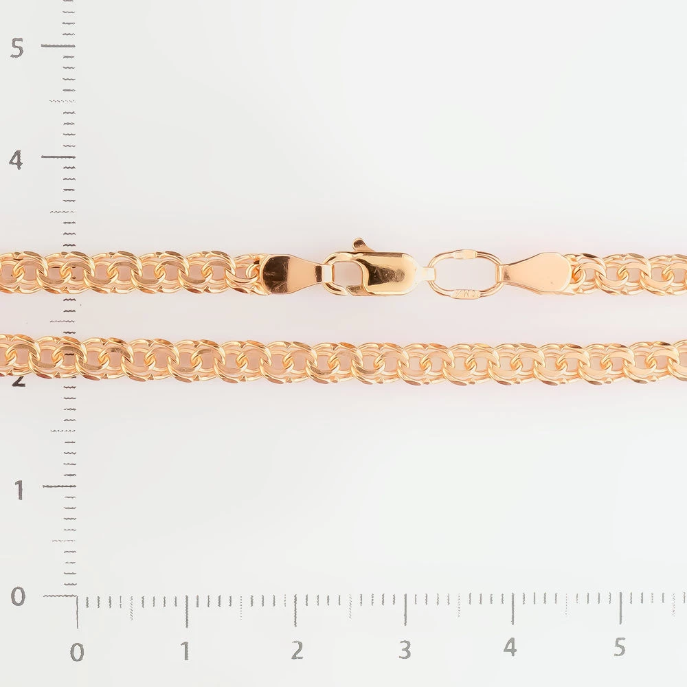 Браслет из красного золота 585 пробы