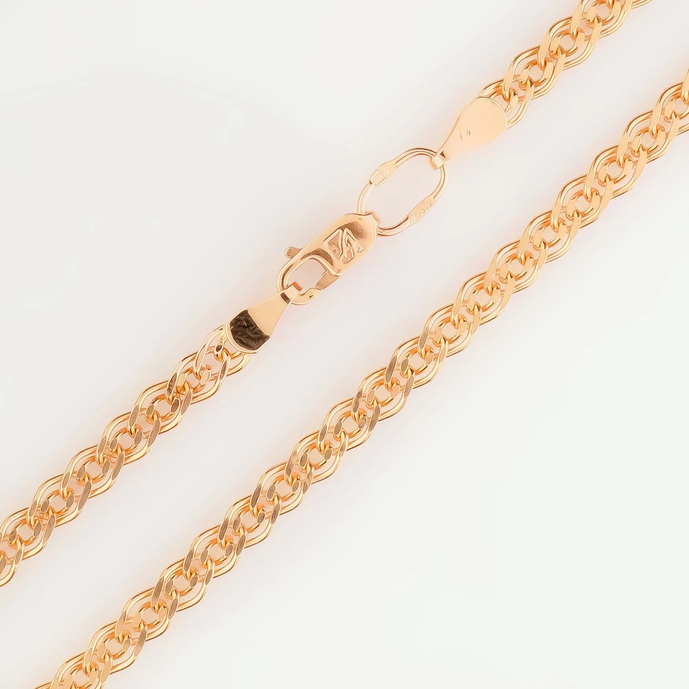 Браслет из красного золота 585 пробы