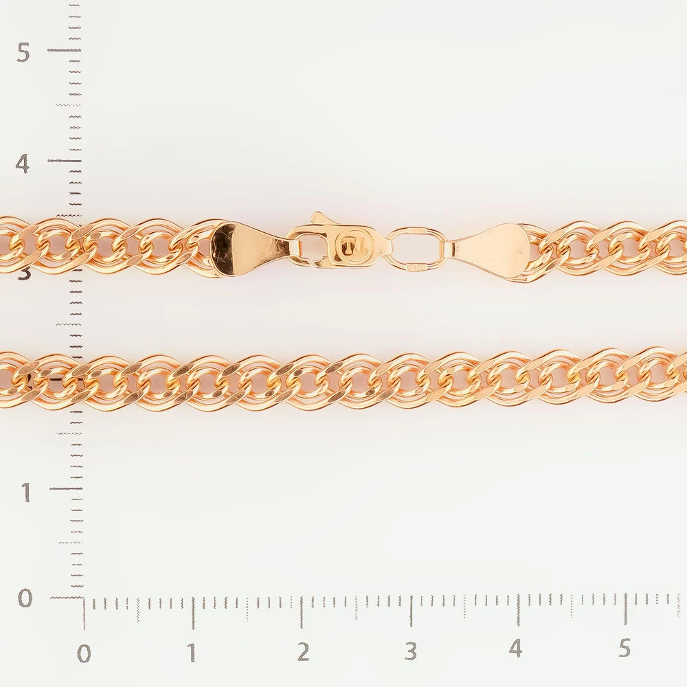 Браслет из красного золота 585 пробы