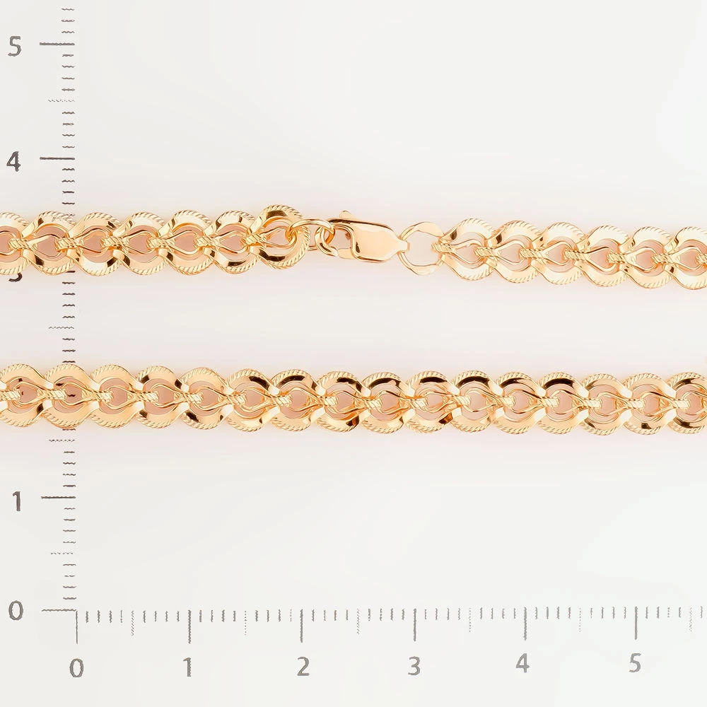 Браслет из красного золота 585 пробы