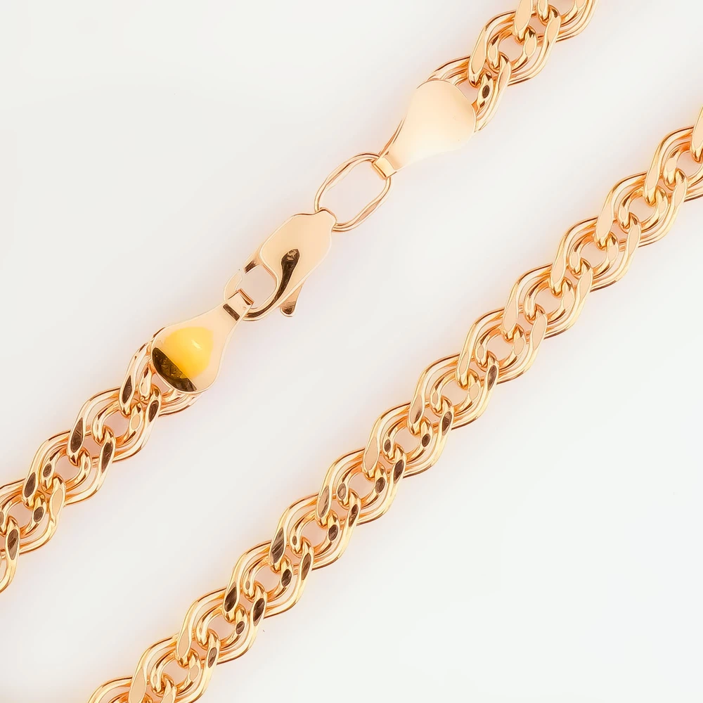 Браслет из красного золота 585 пробы