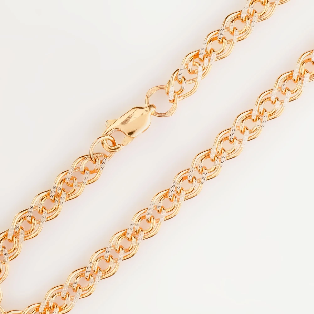 Браслет из красного золота 585 пробы