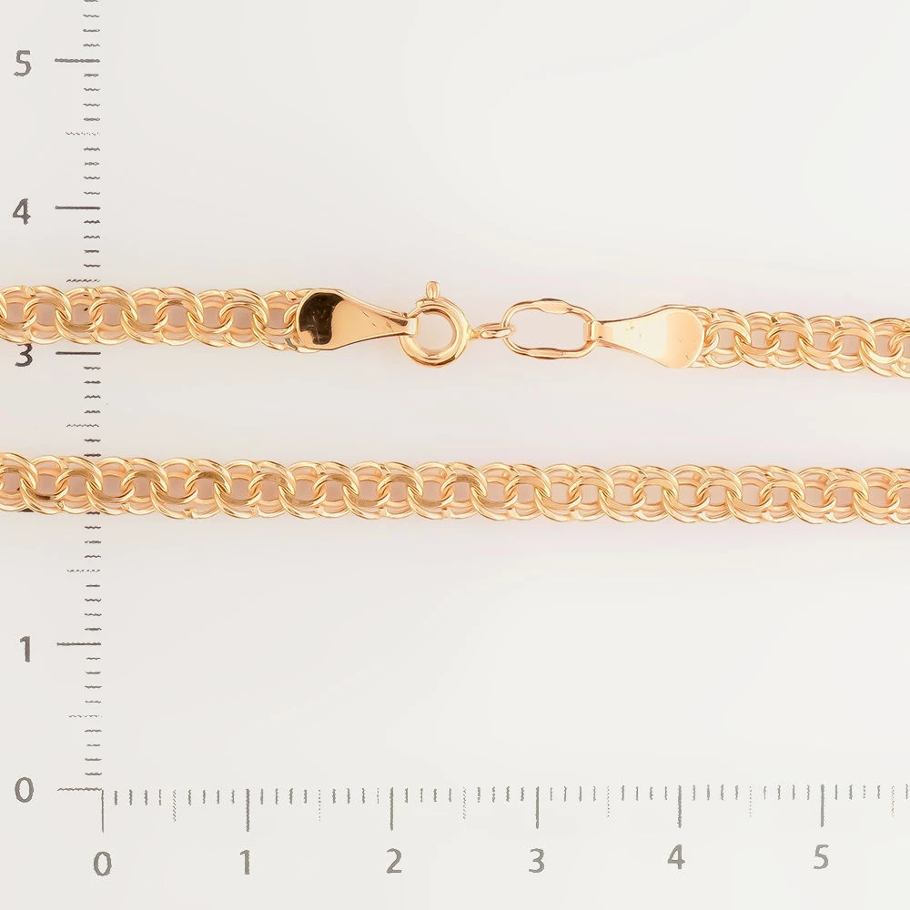 Браслет из красного золота 375 пробы