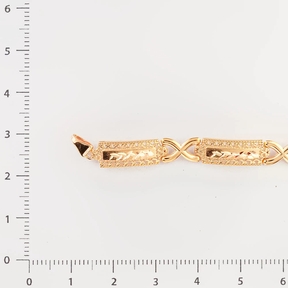 Браслет из красного золота 585 пробы