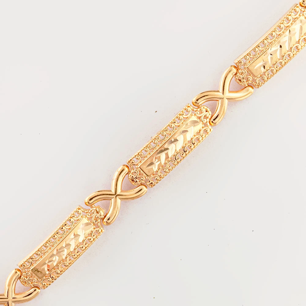 Браслет из красного золота 585 пробы