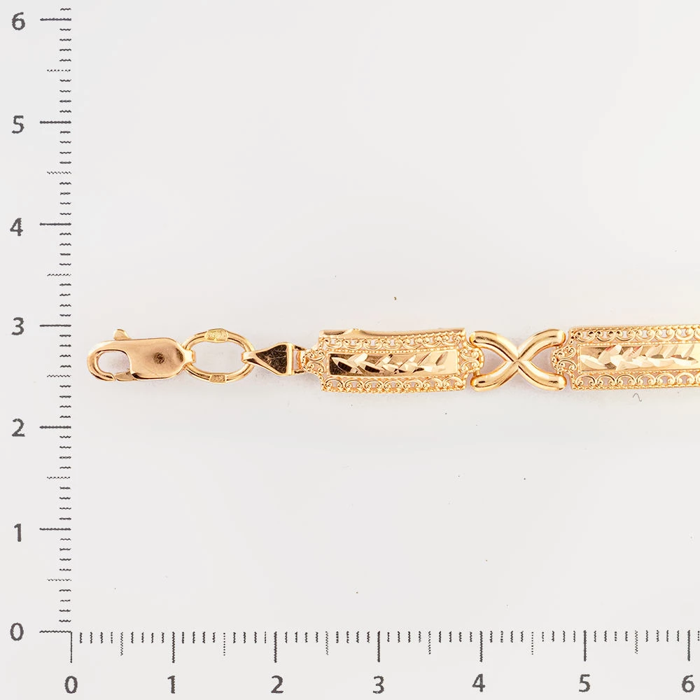 Браслет из красного золота 585 пробы