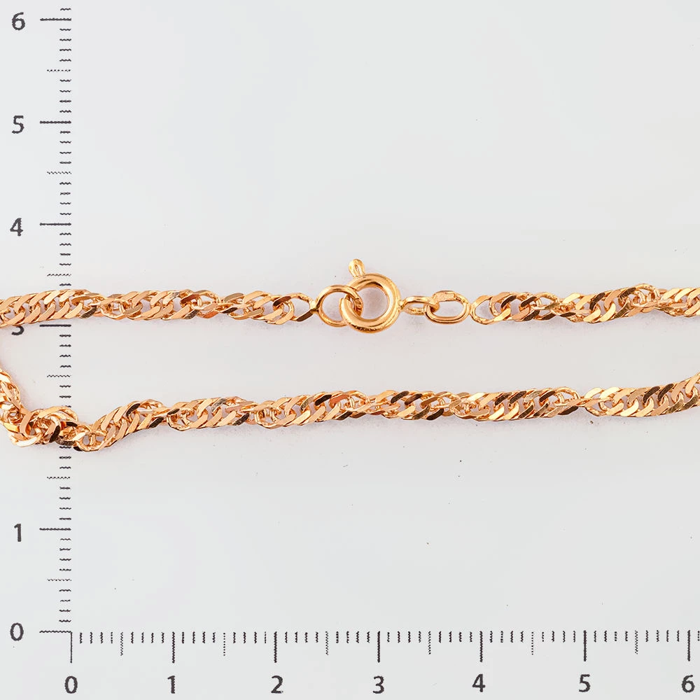 Браслет из красного золота 585 пробы