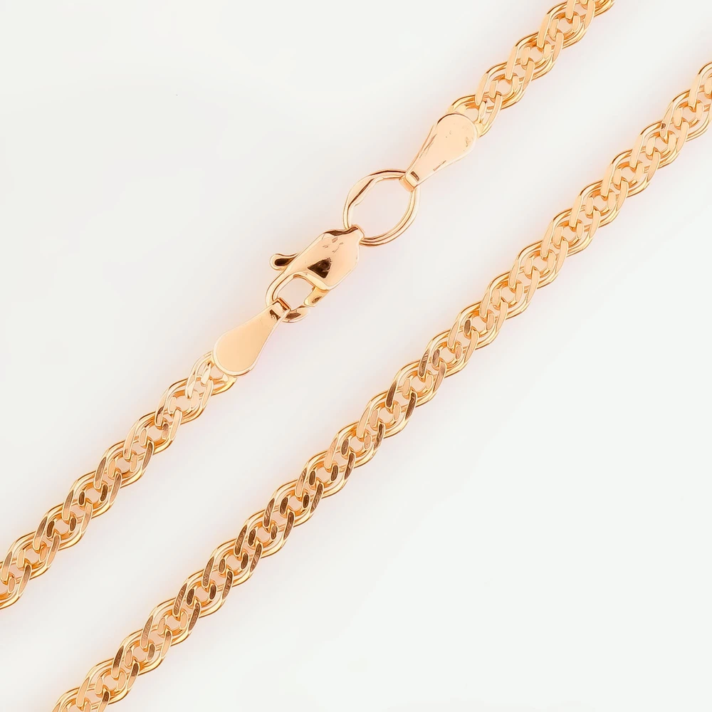 Браслет из красного золота 585 пробы