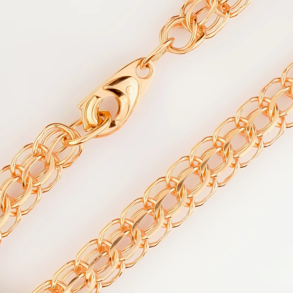 Браслет из красного золота 585 пробы