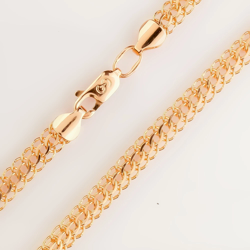 Браслет из красного золота 585 пробы