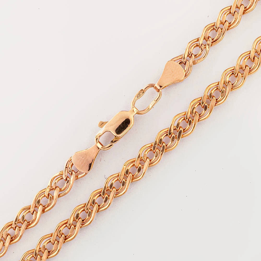 Браслет из красного золота 585 пробы