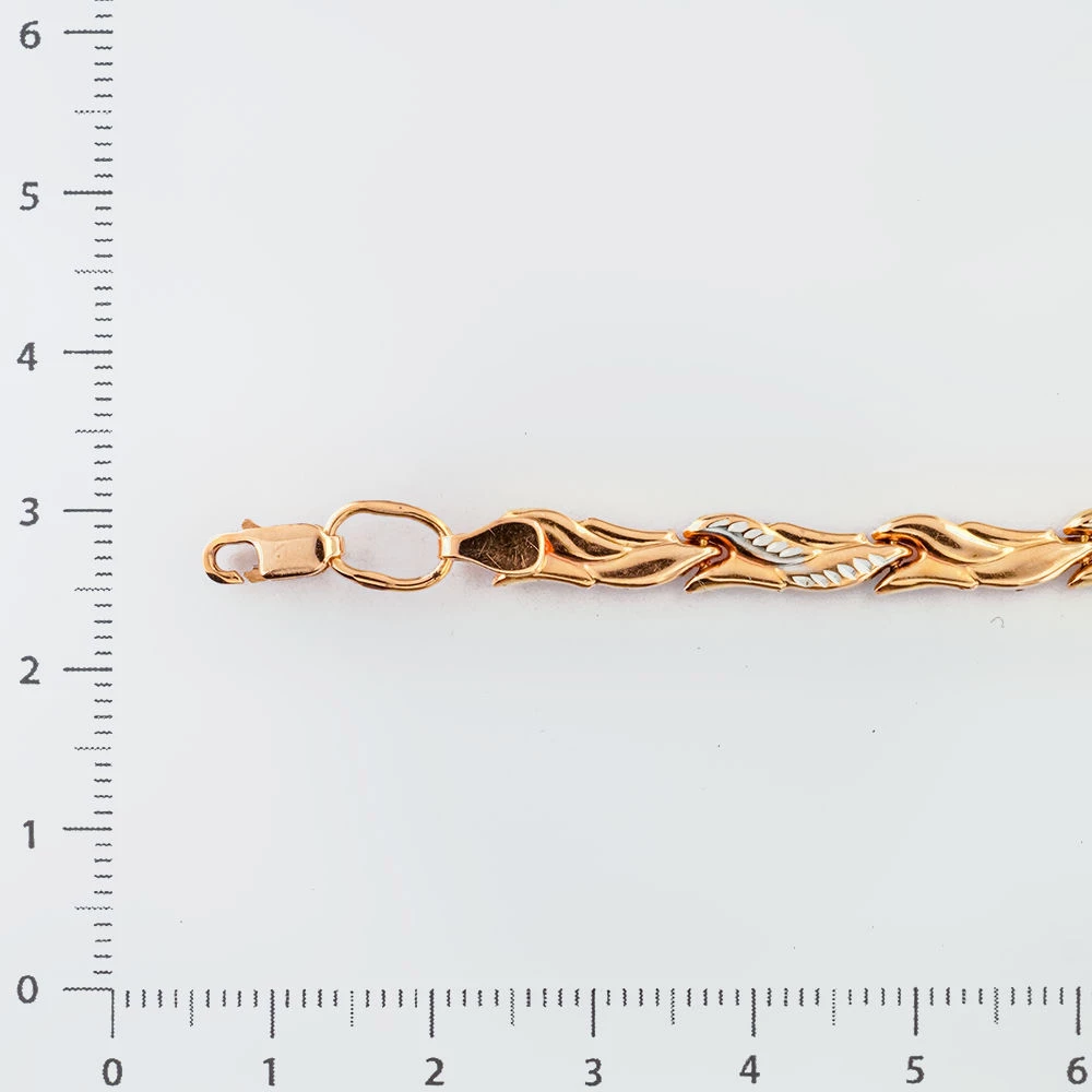 Браслет из красного золота 585 пробы