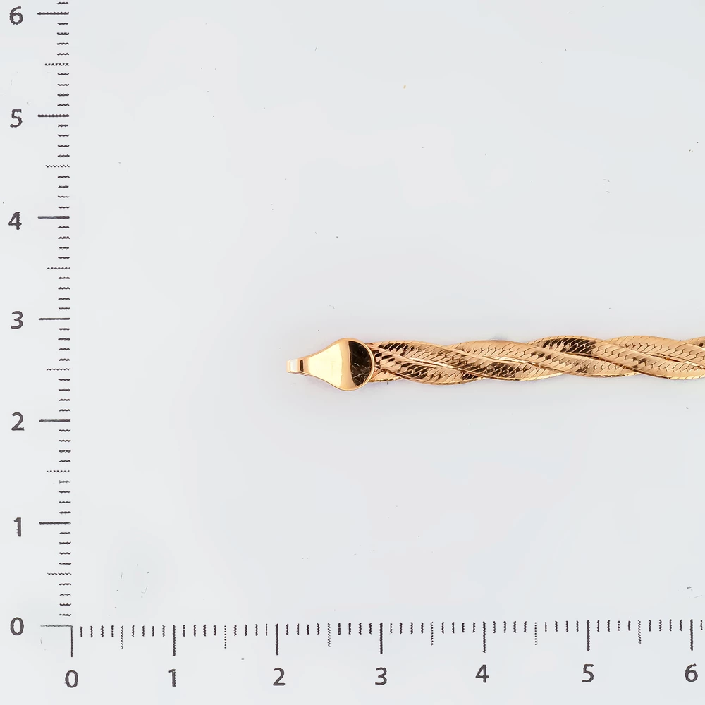 Браслет из красного золота 585 пробы