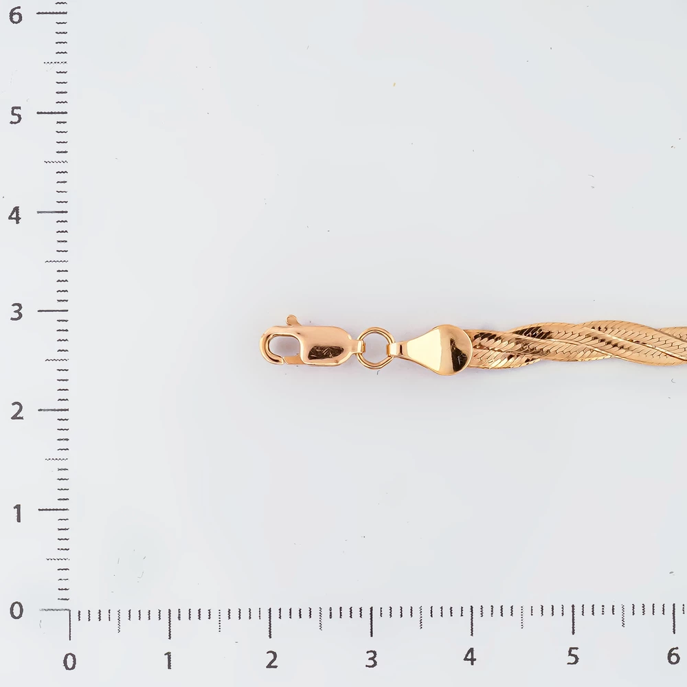 Браслет из красного золота 585 пробы