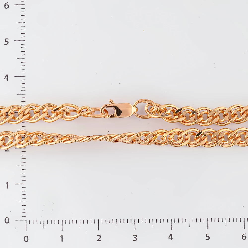 Браслет из красного золота 585 пробы