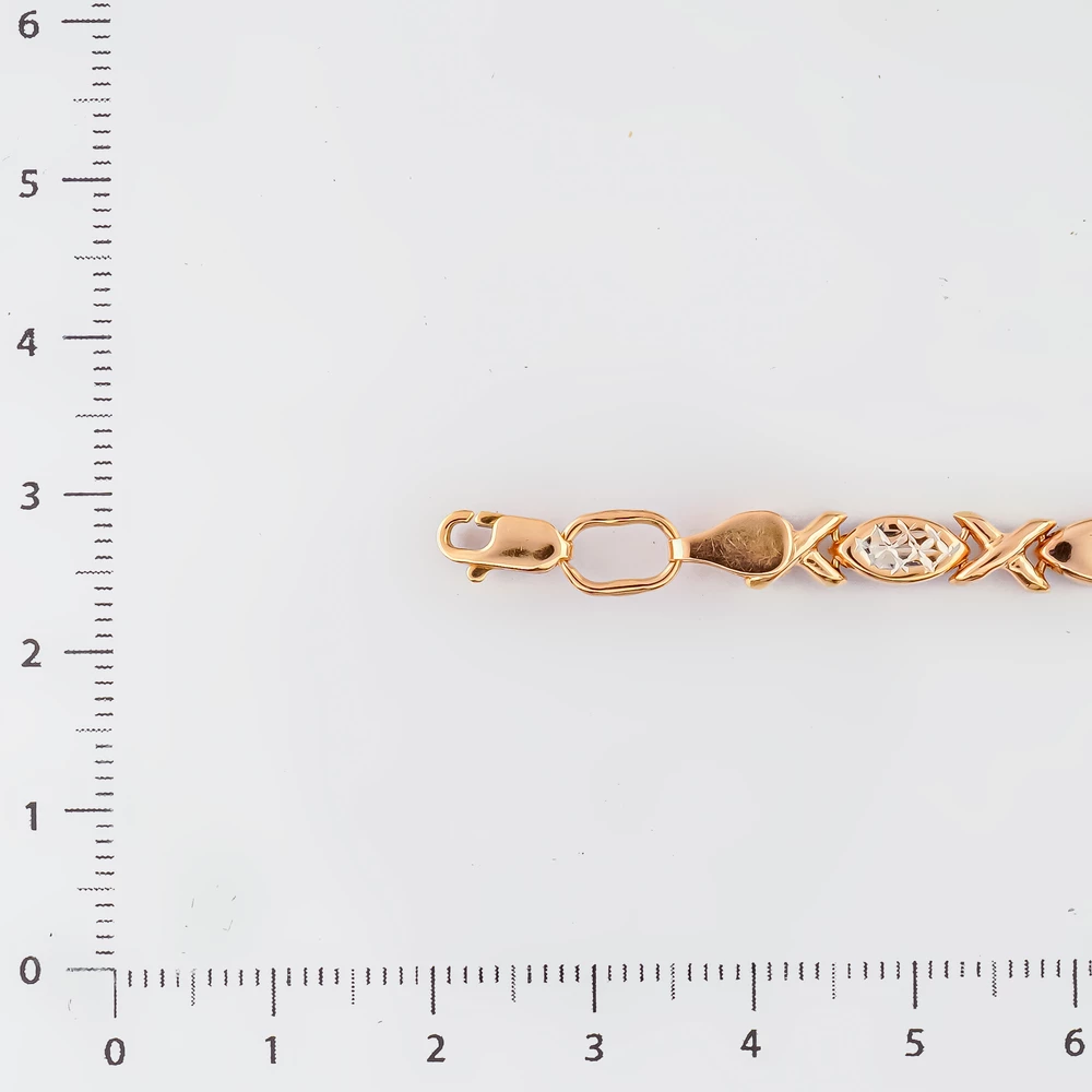 Браслет из красного золота 585 пробы