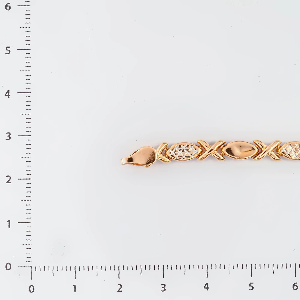 Браслет из красного золота 585 пробы