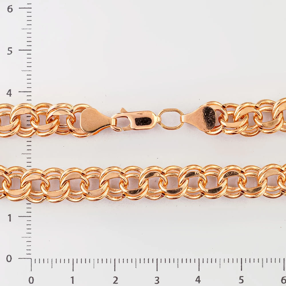 Браслет из красного золота 585 пробы