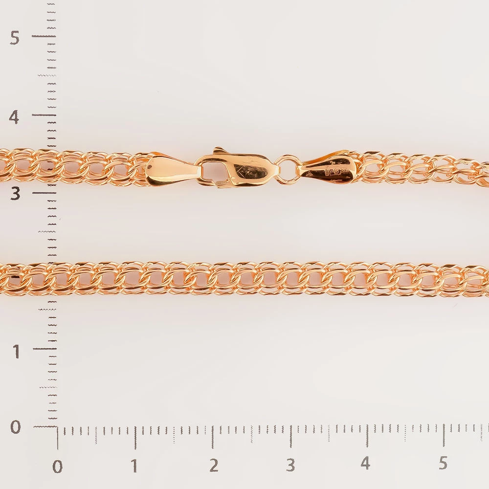 Браслет из красного золота 585 пробы