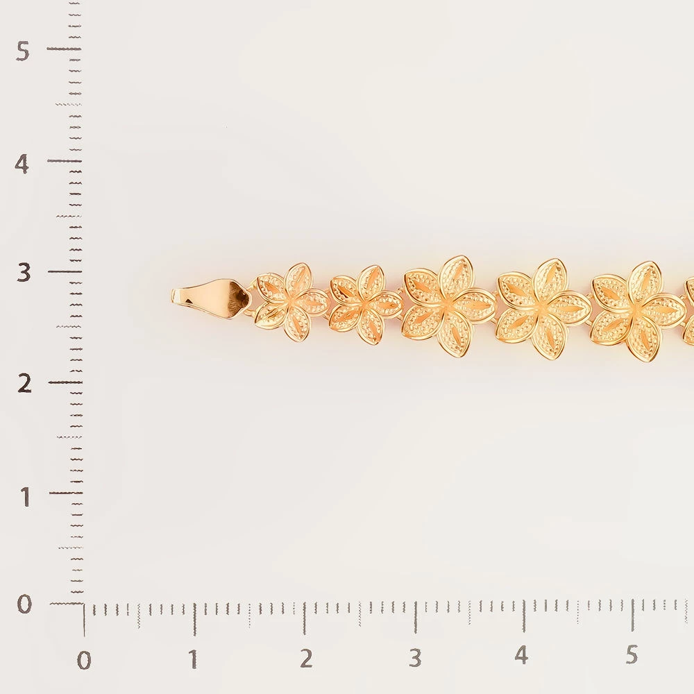 Браслет из красного золота 585 пробы