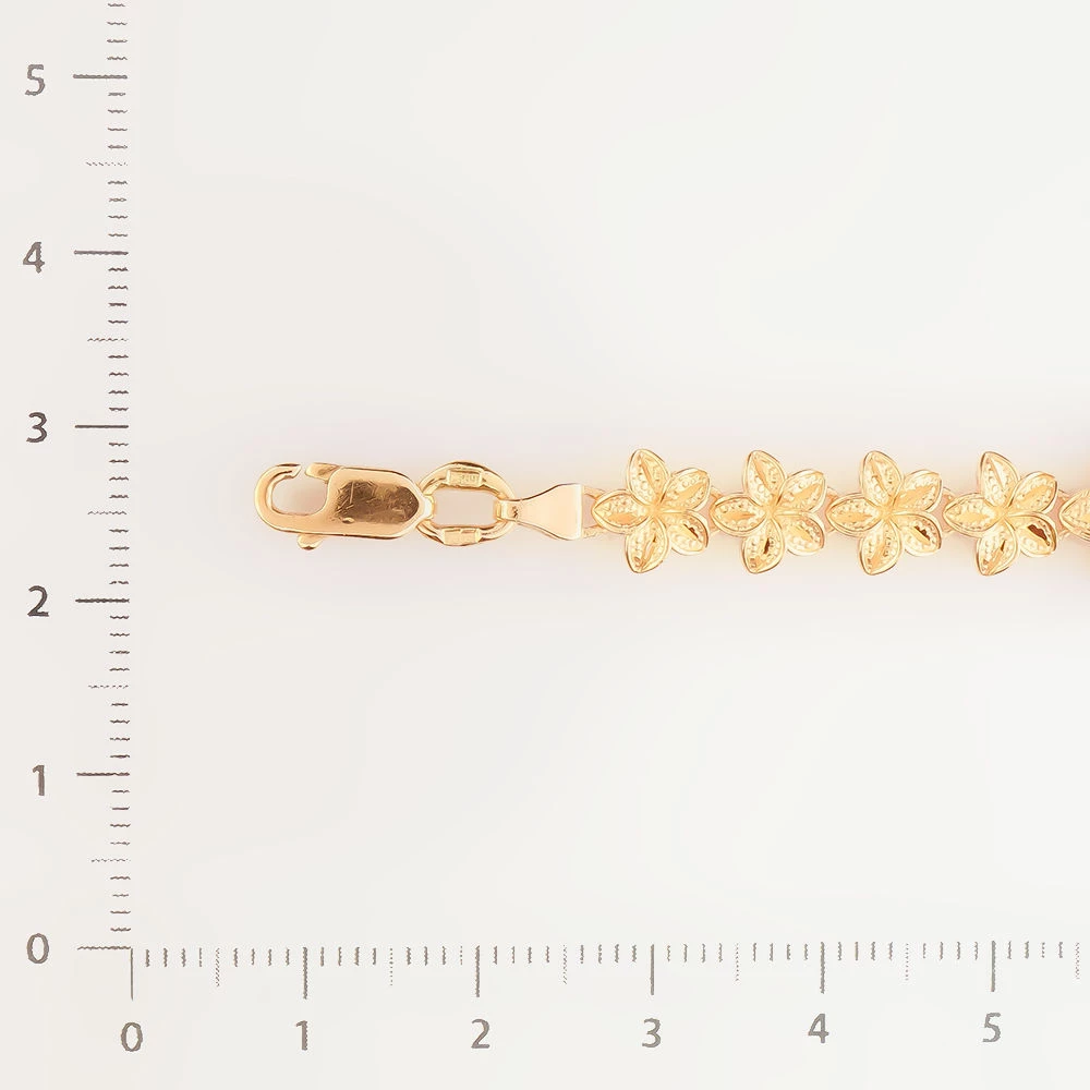 Браслет из красного золота 585 пробы