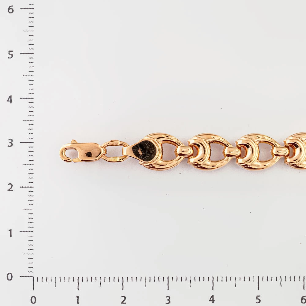 Браслет из красного золота 585 пробы